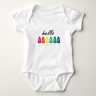 Hej Summer Vacation Ice Cream Popsicle Ice Lolly T Shirt