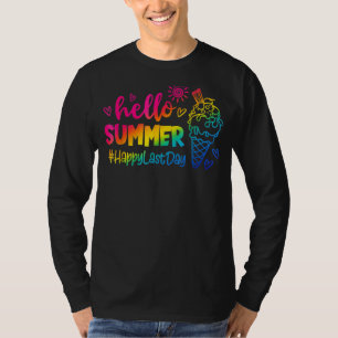 Hej Summer Vacation Ice Cream Popsicle Ice Lolly T Shirt