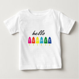 Hej Summer Vacation Ice Cream Popsicle Ice Lolly T Shirt