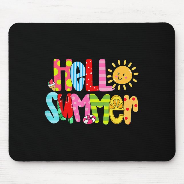 Hej Summer Vacation Ice Cream Popsicle Watermelo Musmatta (Framsidan)