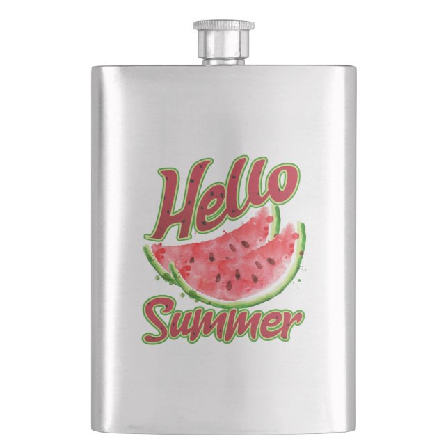 Hej Summer | Vattenfärgskonstruktion för vattenmel Fickplunta (Framsidan)