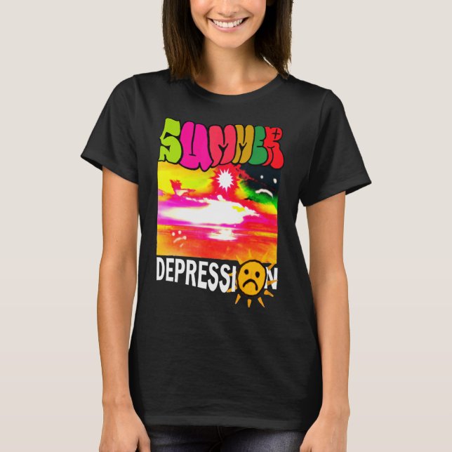 Hej Summer Vibes Colorful Sunshine T Shirt (Framsida)