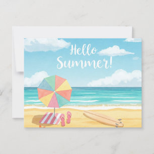 hej Summer Vykort
