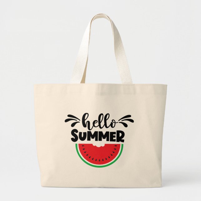 Hej Summer Watermelon Fruit Jumbo Tygkasse (Framsidan)