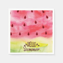 Hej Summer Watermelon Napkins