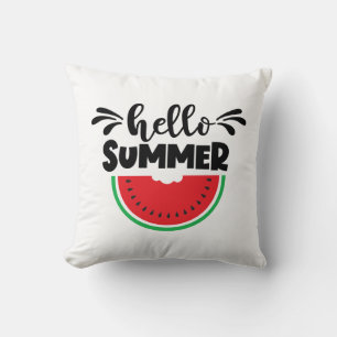 Hej Summer Watermelon Patio utomhus Kudde