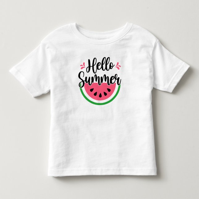 Hej Summer Watermelon T Shirt (Framsida)
