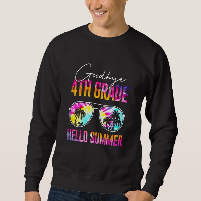 Hej Sunglass Adjö 4 Klass Lång Ärmad Tröja (Framsida)