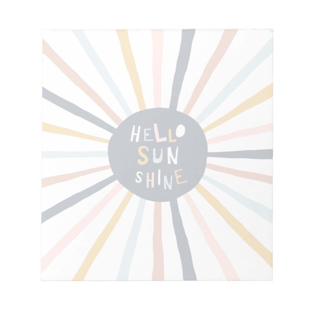 Hej Sunshine Anteckningsblock (Framsida)