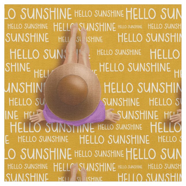 Hej Sunshine Beach Tyg (Närbild)