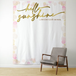 Hej Sunshine Boho Flicka Shower BackDrop