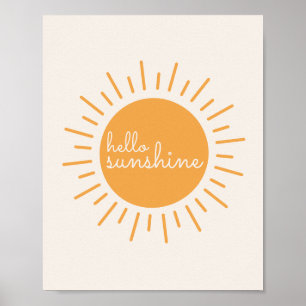 hej Sunshine boho plantskola Poster