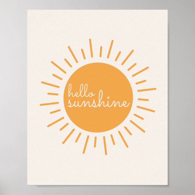 hej Sunshine boho plantskola Poster (Framsidan)