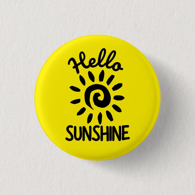 Hej Sunshine Button Knapp (Framsida)