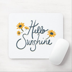Hej Sunshine Classic Gult Daisy Flowers Musmatta
