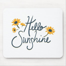 Hej Sunshine Classic Gult Daisy Flowers Musmatta