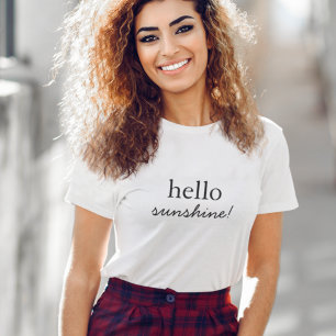Hej Sunshine Den moderna minimalistiska Snyggten T Shirt