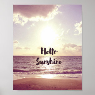 "Hej Sunshine" fotocitat Poster
