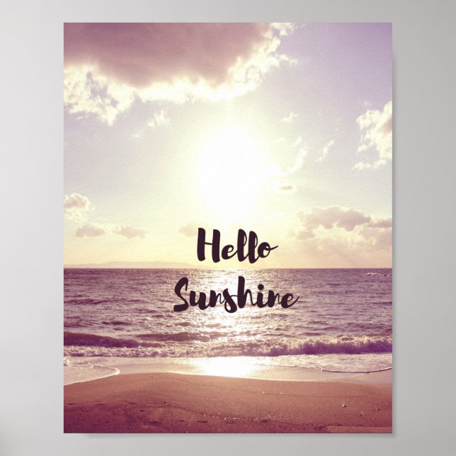 "Hej Sunshine" fotocitat Poster (Framsidan)