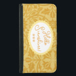 Hej Sunshine Golden Gult Wallet Phone-mål Plånboksfodral För Samsung Galaxy S5<br><div class="desc">Hej Sunshine är det roliga budskapet på den här gyllene gulten William Morris blommönster Wallet, som finns i många storlekar. Tittar bara på det gör dig lycklig, oavsett vem som ringer dig från Nigeria och ber om pengar LOL! Det finns fler matchande tillbehör. Texten på telefonfodralet kan vara personlig till...</div>