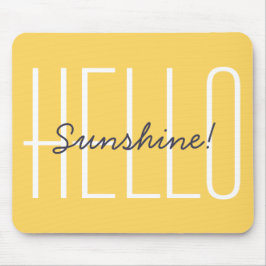 Hej Sunshine Gult Modern Typography Musmatta