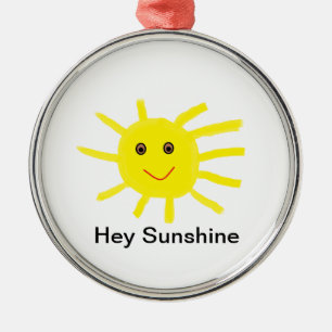 Hej Sunshine Julgransprydnad Metall