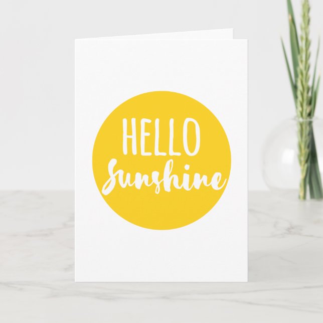 Hej Sunshine Kort (Framsida)