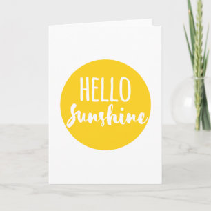 Hej Sunshine Kort