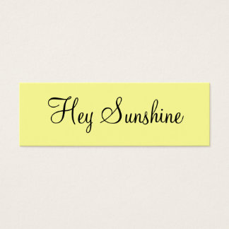 Hej Sunshine Litet Visitkort