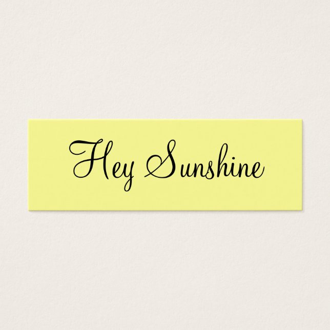 Hej Sunshine Litet Visitkort (Framsidan)
