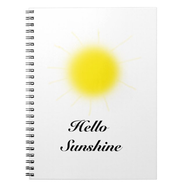 Hej Sunshine Photo Notebook Anteckningsbok (Framsidan)