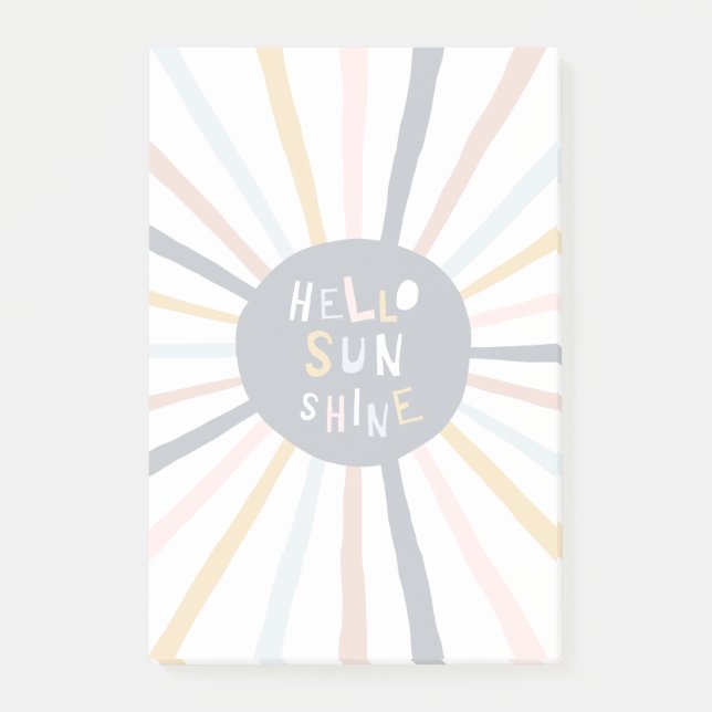 Hej Sunshine Post-it Block (Framsida)