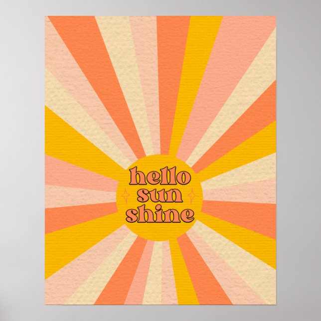 Hej Sunshine | Poster på nytt (Framsidan)
