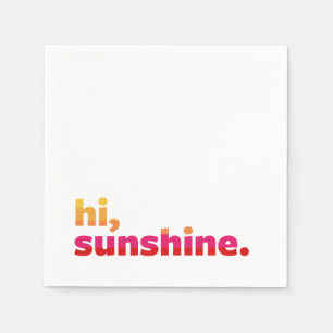 Hej, Sunshine. Sommarskocka Party Pappersservett