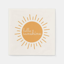 Hej Sunshine sött boho duschnapkins