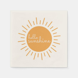 Hej Sunshine sött boho duschnapkins Pappersservett