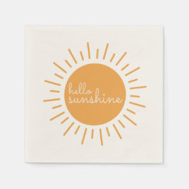 Hej Sunshine sött boho duschnapkins Pappersservett