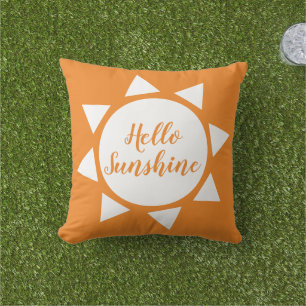 Hej Sunshine sött sommartid sol anpassningsbar ora Kudde