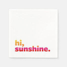 Hej, Sunshine. Summer Party Cocktail Pappersservett