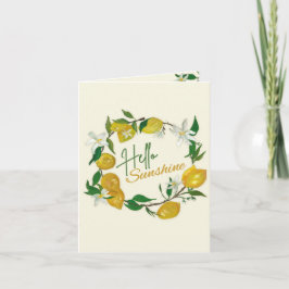 Hej Sunshine Tack Kort