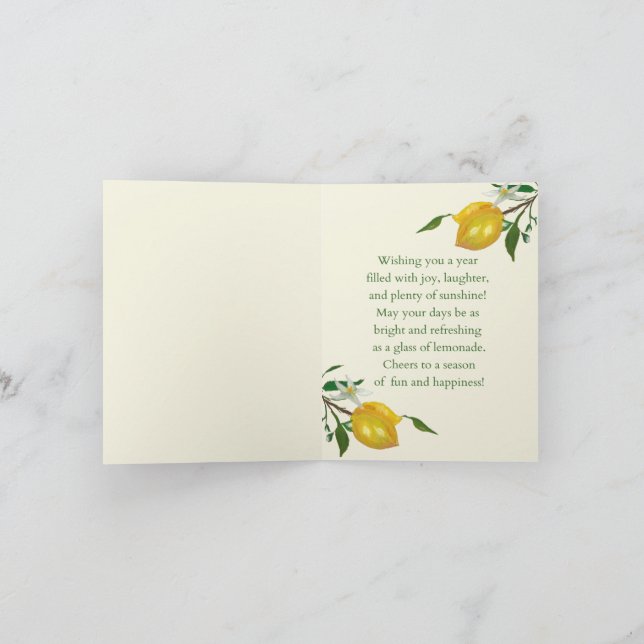 Hej Sunshine Tack Kort (Inuti)