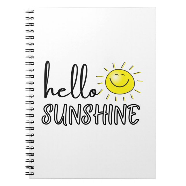 Hej Sunshine Vår sommar Anteckningsbok (Framsidan)