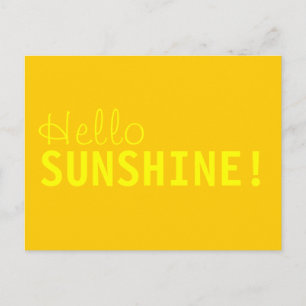 Hej Sunshine-vykort Vykort