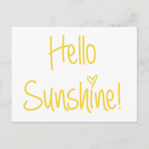 Hej Sunshine-vykort Vykort
