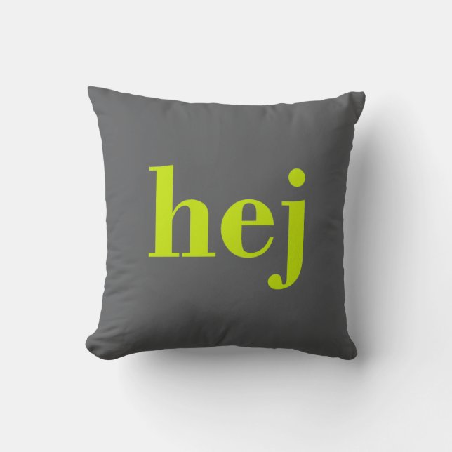 Hej - Svenska Hej Kudde (Framsida)