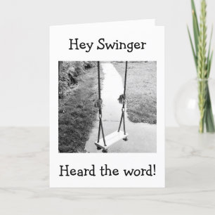 HEJ SVINGER HÖRDE NYHETERNA DU ÄR 40! BIRTHDAY KORT