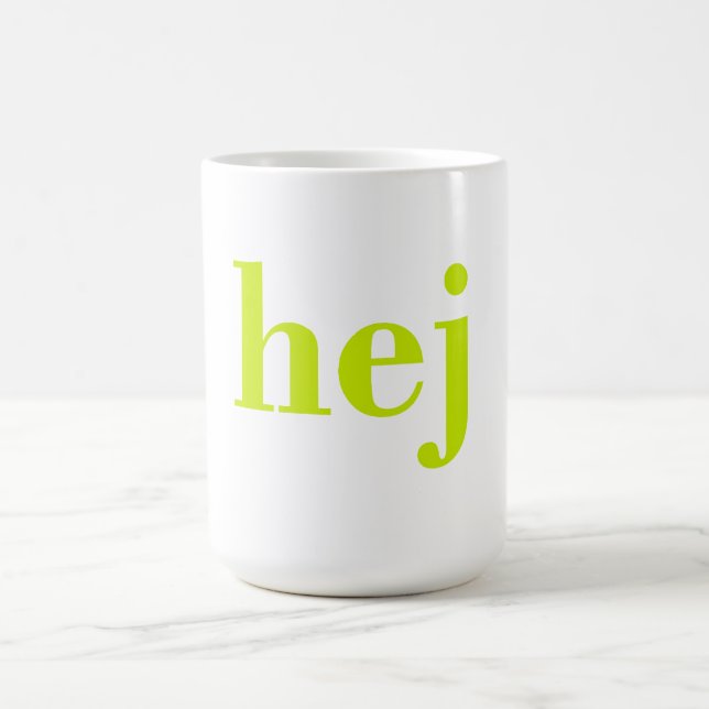 Hej - Swedish Hello Kaffemugg (Center)