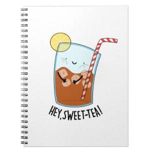 Hej Swee-Tea Rolig Sweet Tea Puns  Anteckningsbok