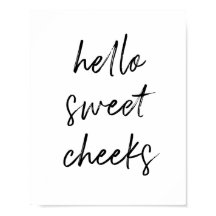Hej Sweet Cheek Funny Toilet Bathroom