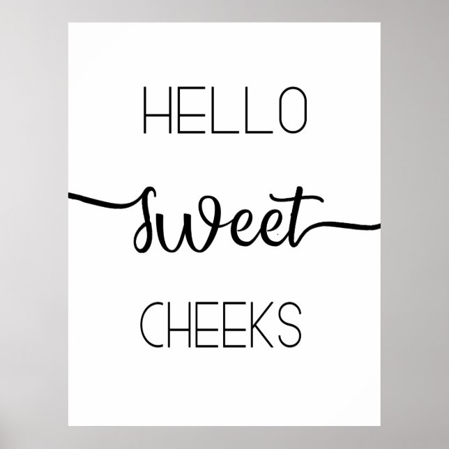 Hej Sweet Cheeks Poster (Framsidan)